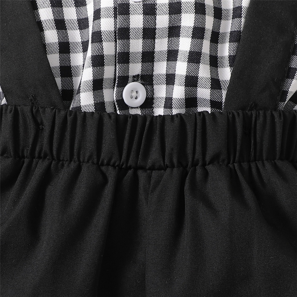 Bộ áo sơ mi tay ngắn kẻ sọc + quần yếm MIKRDOO lịch lãm thời trang mùa hè dành cho bé trai sơ sinh