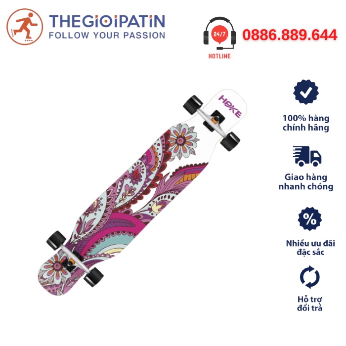 Ván Trượt Longboard CoolStep HPKE-02 Tập Trick, Skill vantruotre
