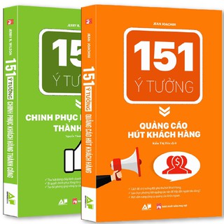 Sách_ Combo 151 Ý Tưởng Quảng Cáo Hút Khách Hàng + 151 Ý Tưởng Chinh Phục Khách Hàng
