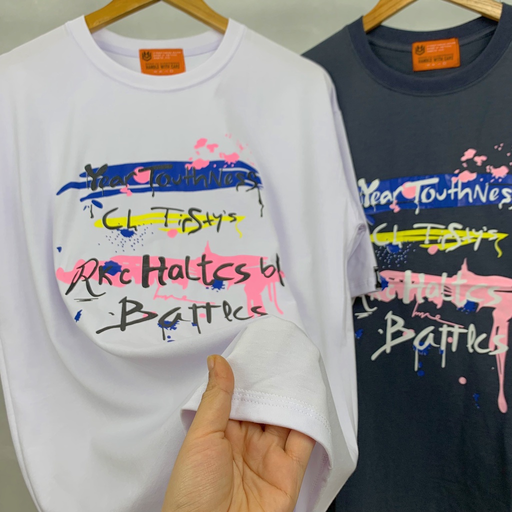 Áo Thun HY KOREA Tay Lỡ Form Rộng Unisex In Hình Your TouthNess TLLC28.