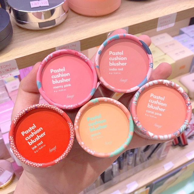 Má hồng pastel cushion blusher Hàn Quốc