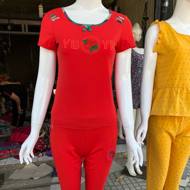 🌻🌻🌻 sét đồ bộ lửng mặc nhà , hàng cotton 100%