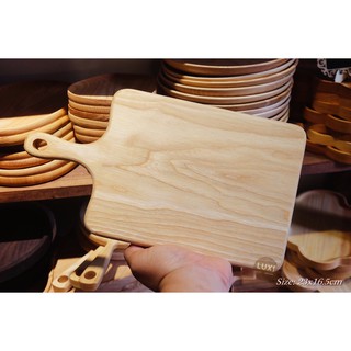 Thớt gỗ decor chữ nhật (23x16.5) mã 16 - hàng sẵn - không khắc