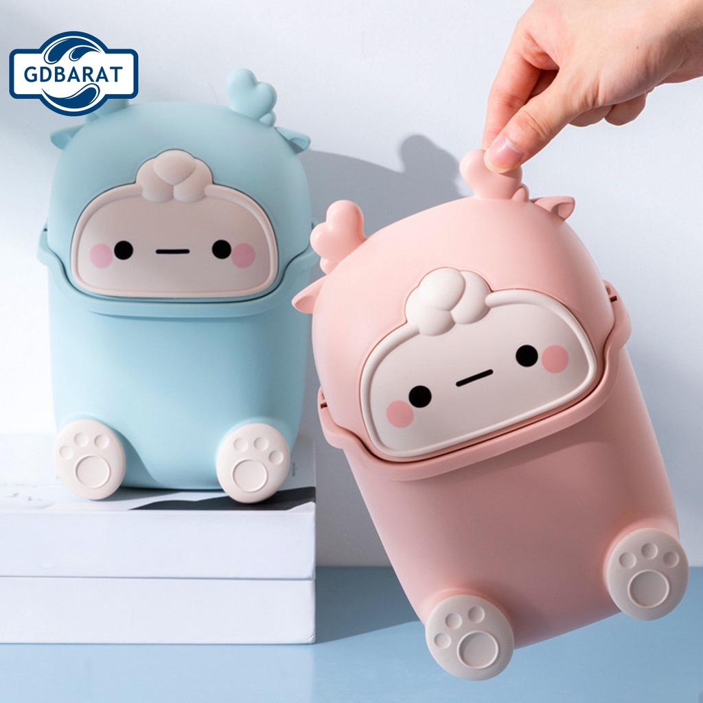Thùng rác để bàn đa năng không mùi họa tiết mặt cười vui nhộn