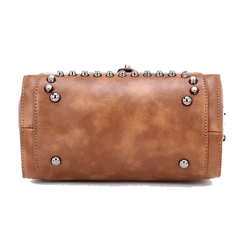 Túi Đeo Chéo Chuwanglin Làm Bằng Da Vintage Dành Cho Nữ