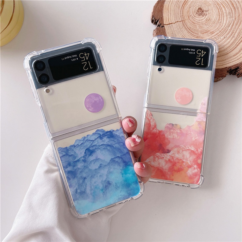 Ốp Điện Thoại TPU Dẻo Trong Suốt Họa Tiết Hoạt Hình Kulomi Cho Samsung Galaxy Z Flip 3 5G