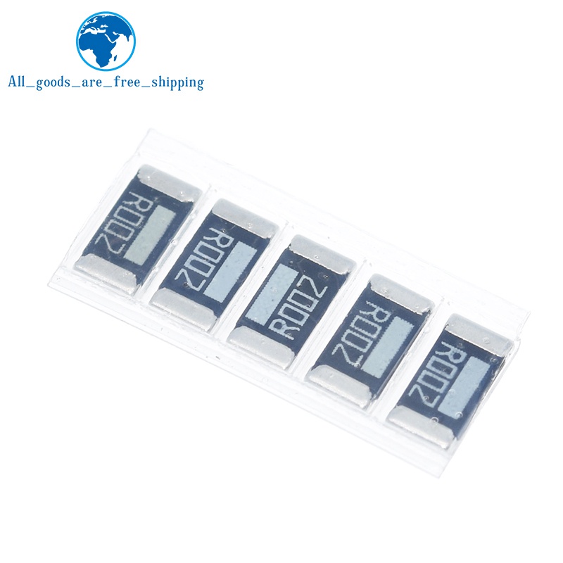 Set 50 Điện Trở Hợp Kim 2512 SMD 10 Kích Thước Khác Nhau R001 R002 R005 R008 R015 R020 R025 R050 R100