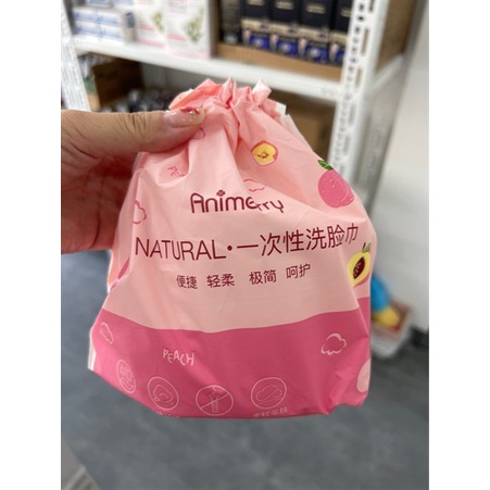 Khăn Mặt Khô Dùng 1 Lần Khăn Trái Đào Siêu Mềm, Dai, Mịn Rửa Mặt Vệ Sinh Túi Kute - Wincy Mart Shop