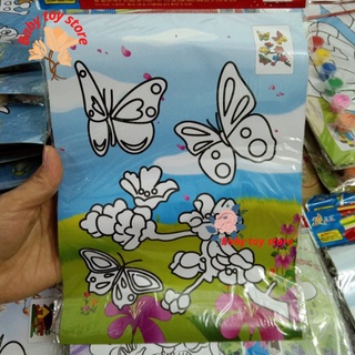 Tranh tô màu nước cho bé