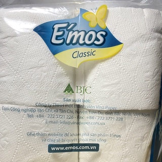 Giấy Vệ Sinh Emos Classic 12 Cuộn 2 Lớp Mềm Mịn Siêu Thấm Hút