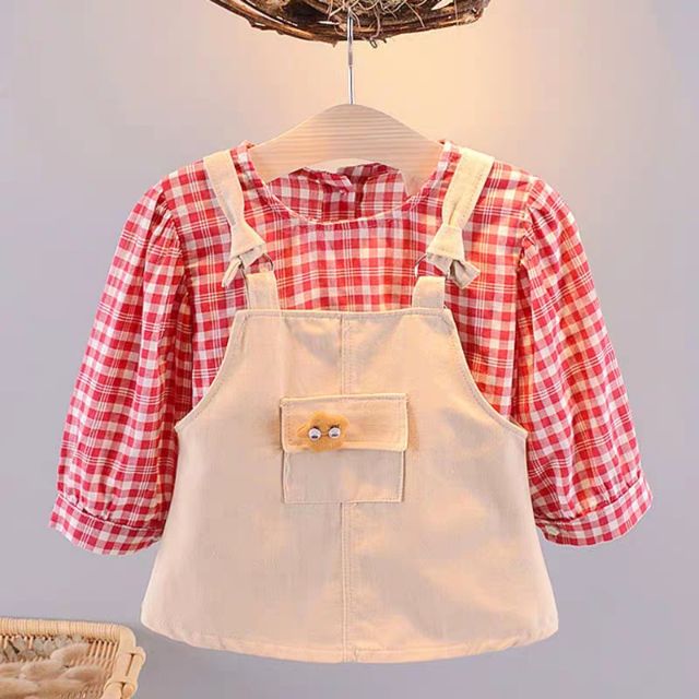 Set yếm và váy bbr cho bé