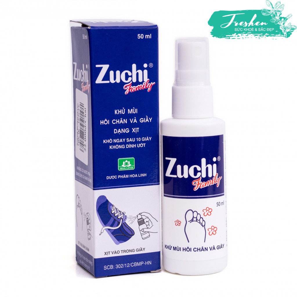 ✅ (CHÍNH HÃNG) Zuchi Xịt Giày - Khử Mùi Hôi Chân