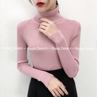 Áo Len Nữ Cổ Lọ Lông Cừu Hàng Quảng Châu Cao Cấp, Áo len gân cao cổ lọ (hàng Quảng Châu) - Rosie Dream Rosie Dream Shop #5