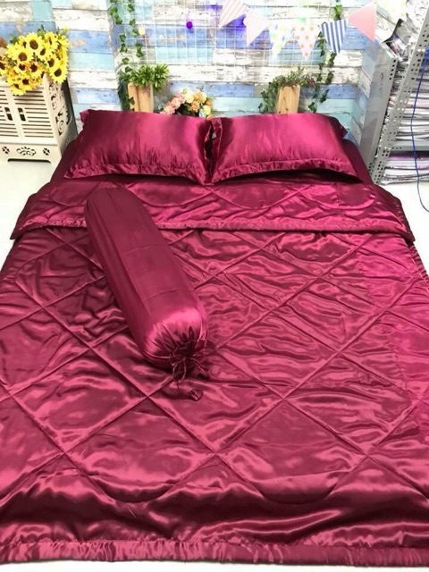 Trọn Bộ Drap Phi Lụa Cao Cấp Full 5 món | BigBuy360 - bigbuy360.vn