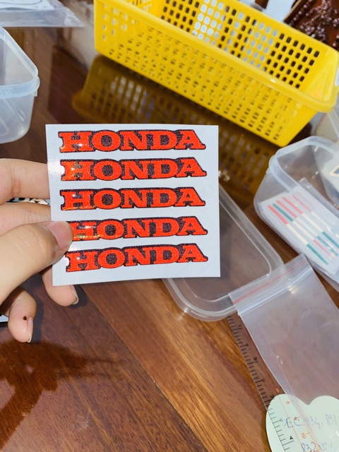 Tem chữ honda dán mặt nạ