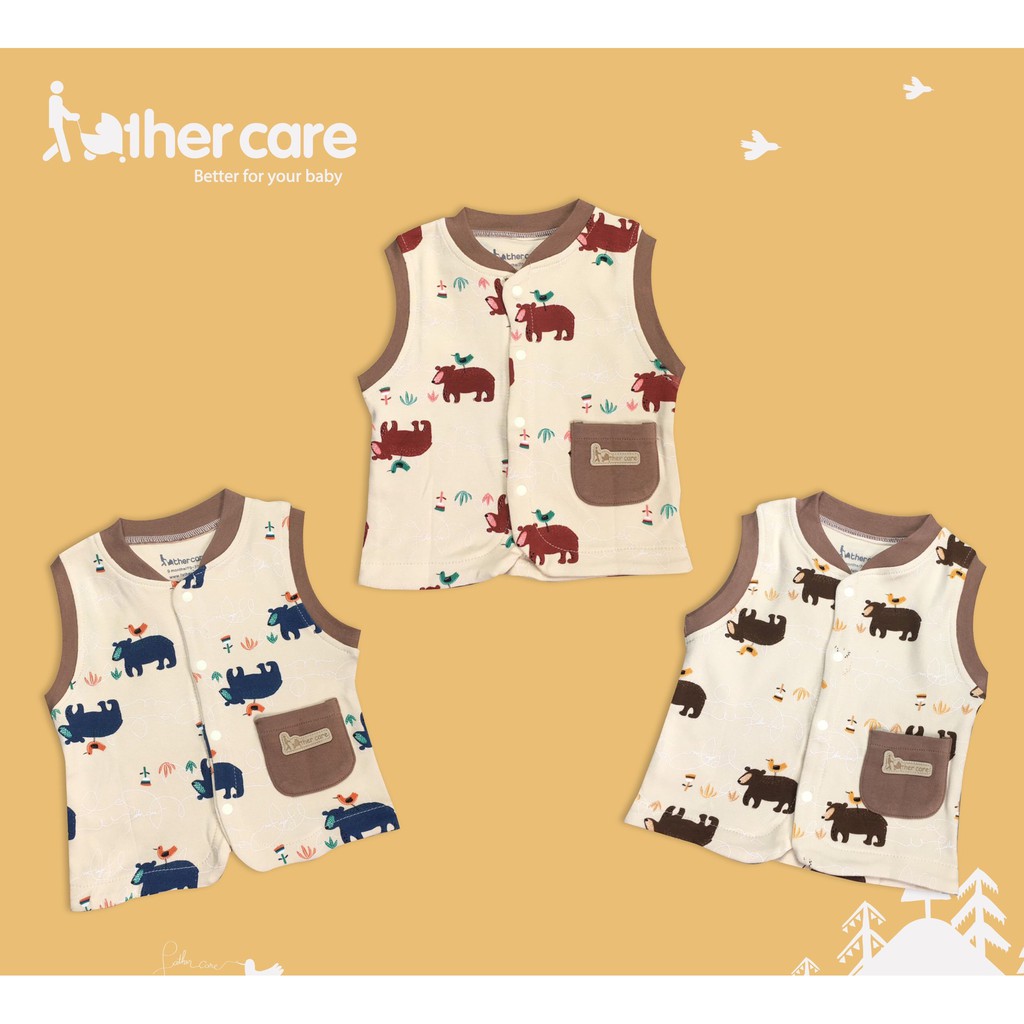 Áo Ghi lê FatherCare trẻ em nỉ - Gấu (Họa tiết) FC894