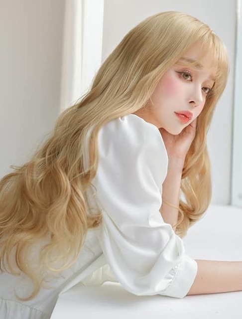 Tóc giả nguyên đầu đẹp ❤️FREESHIP Tóc cả đầu xoăn dợn tự nhiên - 8148