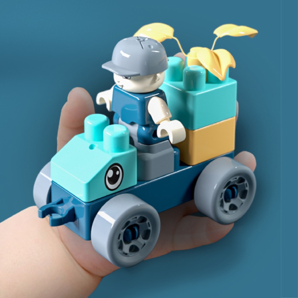 Hộp Đồ Chơi Lắp Ráp Xếp Hình Lego Làm Từ Nhựa ABS Cao Cấp An Toàn Bản Màu Hiện Đại Dành Cho Bé Yêu