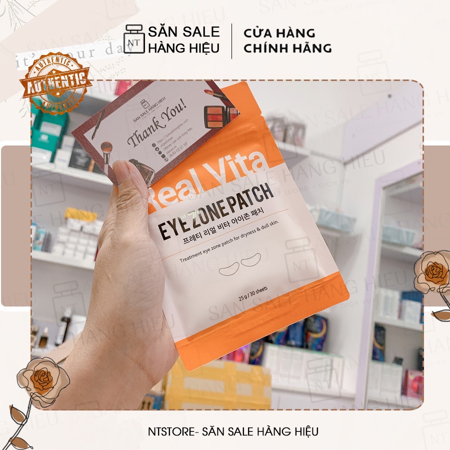 Mặt nạ mắt chống thâm, ngừa lão hóa, giảm nhăn vùng mắt Prreti Real Vita Eyezone Patch