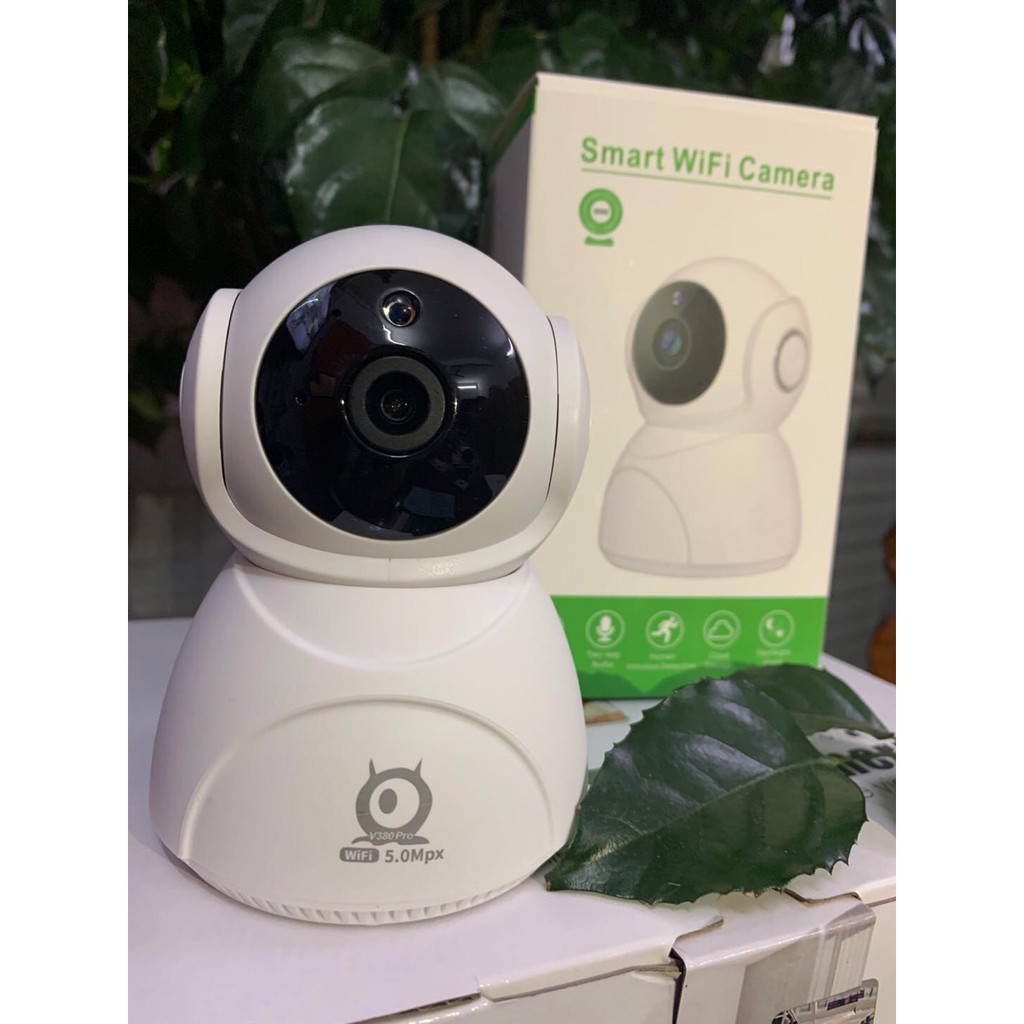 Camera - Camera Wifi - FULL HD 5.0 MPX - Kèm thẻ nhớ chính hãng 128Gb Cài đặt có tiếng việt