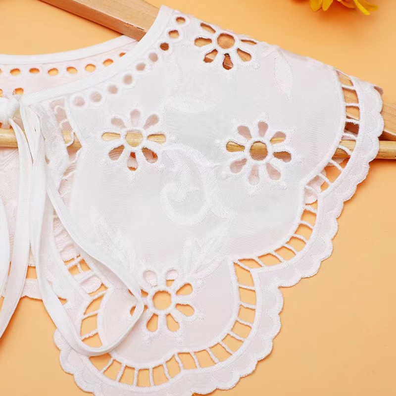 Khăn Choàng Cổ Thắt Nơ Thêu Họa Tiết Hoa Hướng Dương Ngọt Ngào Xinh Xắn Cho Nữ