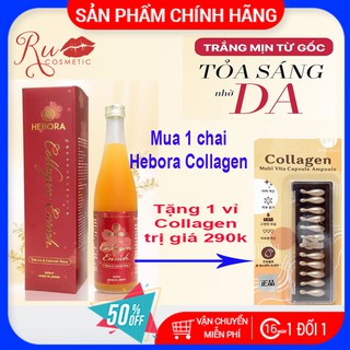 [ CHÍNH HÃNG - QUÀ TẶNG] Nước uống Hebora Collagen Enrich Thơm Tự Thân Detox Giữ Dáng