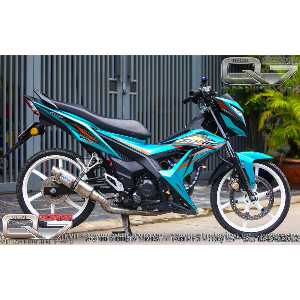 Tem Rời SONIC 150 Xanh - decalq7