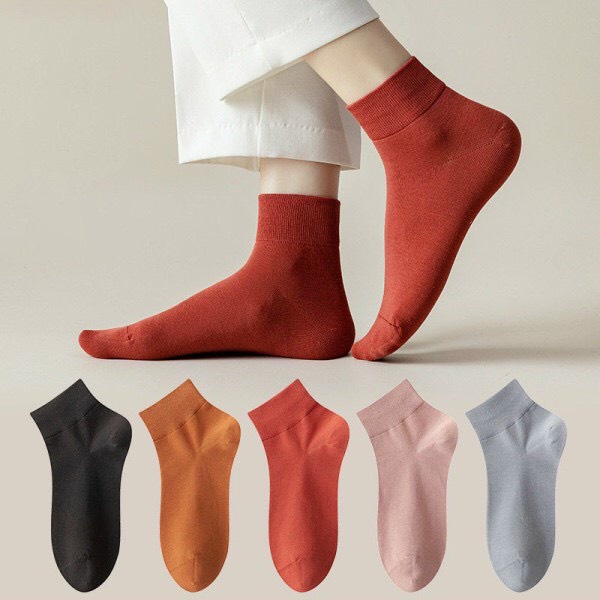 Tất cổ cao nữ nam trơn chất vải mềm dày thoáng khỉ vớ nữ nam cổ cao Unisex phong cách Hàn Quốc CAMILA T15