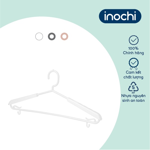 Móc áo trượt lớn Inochi 177 Thân Trắng/Ghi/Hồng