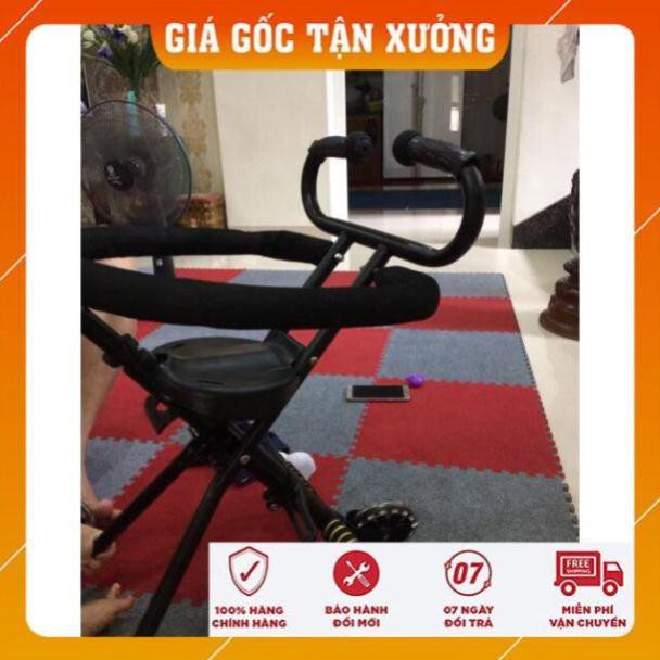 Xe đẩy 5 bánh  tay cong gấp gọn cho bé