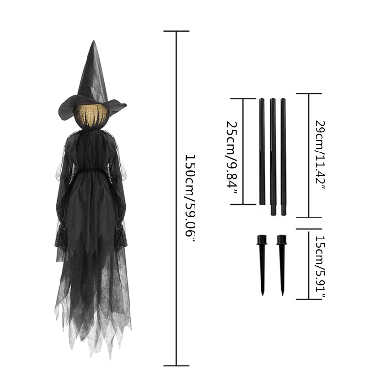Aoto Đèn Trang Trí Halloween Hình Bàn Tay Phù Thủy Đáng Sợ