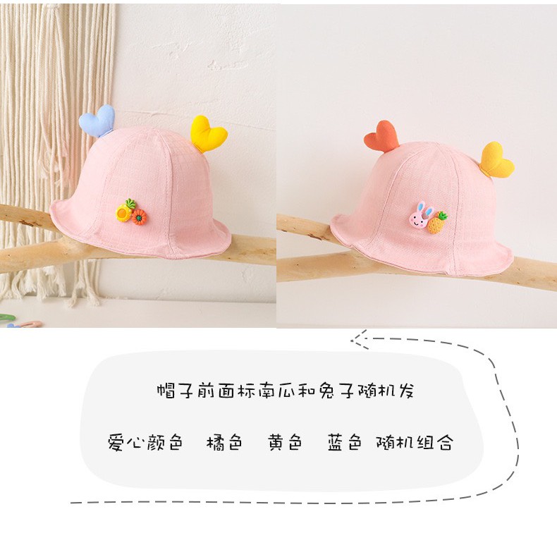 Mũ Cho Bé Từ 3 - 12 Tháng Tuổi Thích Hợp Với Vòng Đầu 44 - 46 cm M01