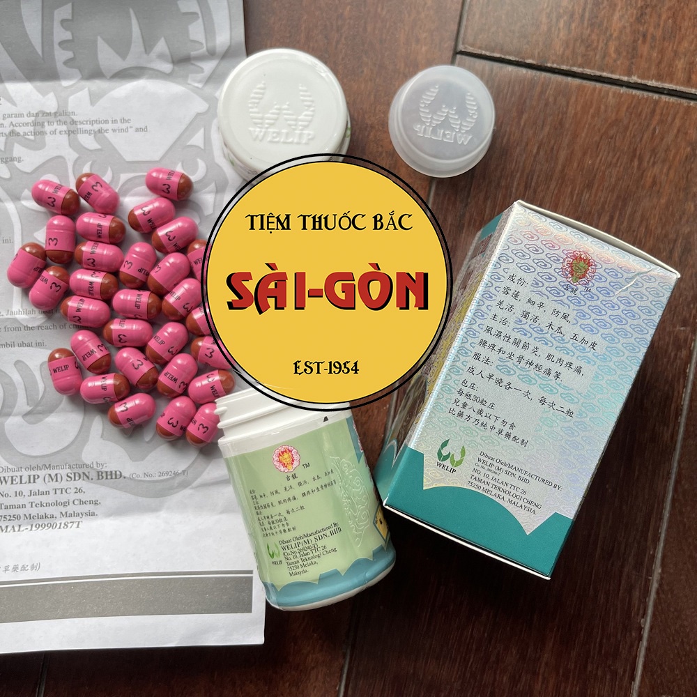 Tuyết Liên Phong Thấp Linh | Saurean Fong Sep Lin | viên uống hỗ trợ cơ xương khớp Malay Hộp 30 viên (hàng nhập chuẩn)