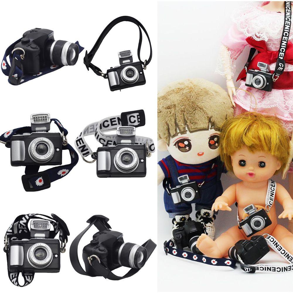 RAINBOW Hot Doll Toys Camera DIY Doll Accessories Mini Simulation Cameras New Dolls House Decoration Doll Accessory multi styles Kids Birthday Gift