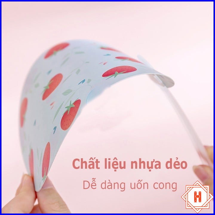 Quạt cầm tay mini hình tròn bằng nhựa nhiều họa tiết { H }