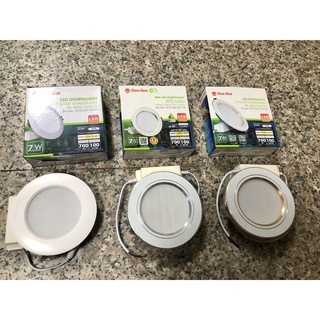 Đèn LED âm trần downlight mắt trâu 7w/90 - 3 chế độ màu Rạng Đông