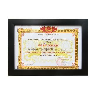 Khung giấy khen A4 mặt kính