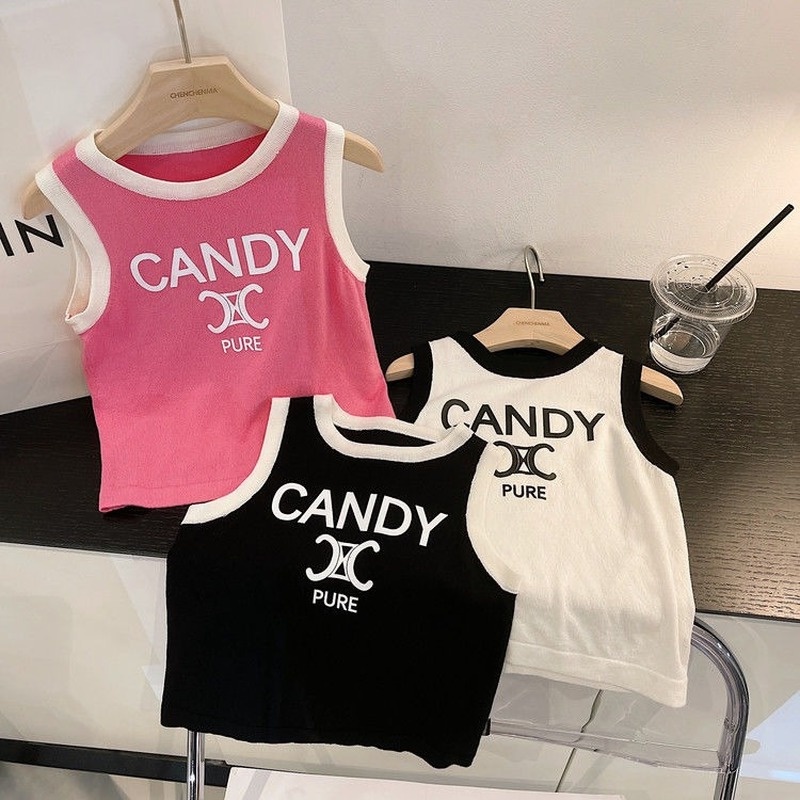 Áo Thun Cotton Không Tay Thiết Kế Mới Thời Trang Mùa Hè Dành Cho Bé 2022