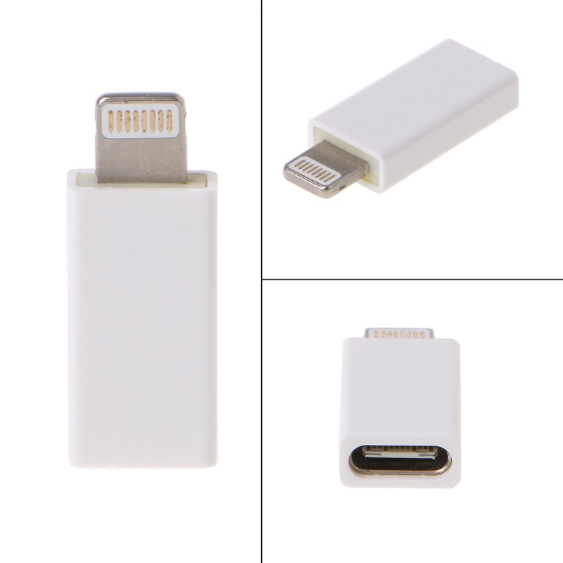 BTM  USB 3.1 Type C Female To Lightning Male Converter Adapter For iPhone iPad iPod