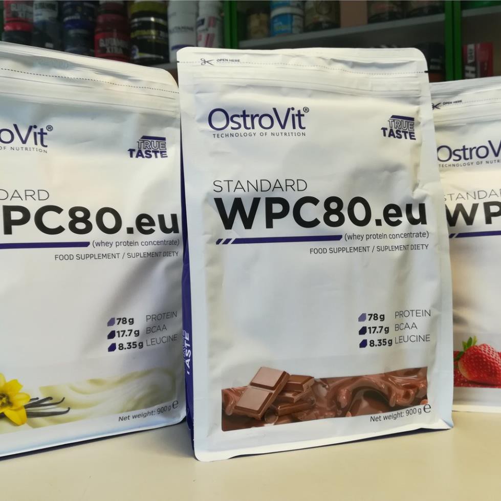 Ostrovit Standard Whey Protein WPC80 - Sữa whey protein hỗ trợ phát triển cơ bắp (5 lbs - 75 lần dùng)