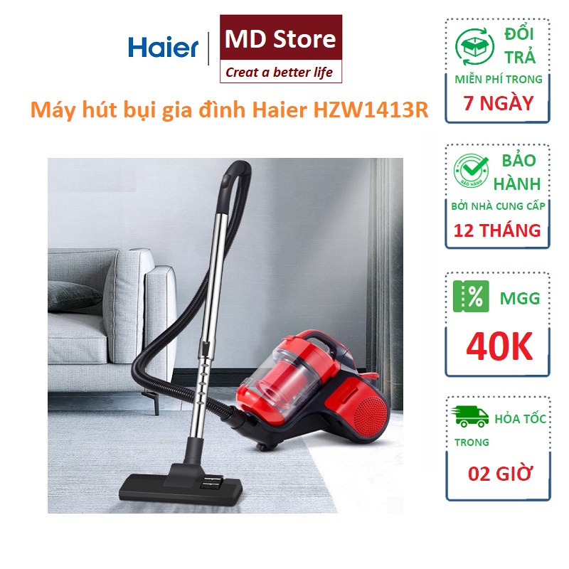 Máy hút bụi gia đình Haier HZW1413R  [levanhung_75885]