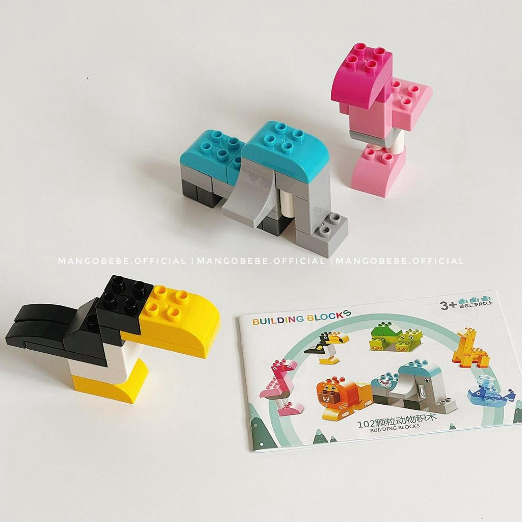 Bộ Lego Jungle Animals và Vehicles Feelo Cho Bé