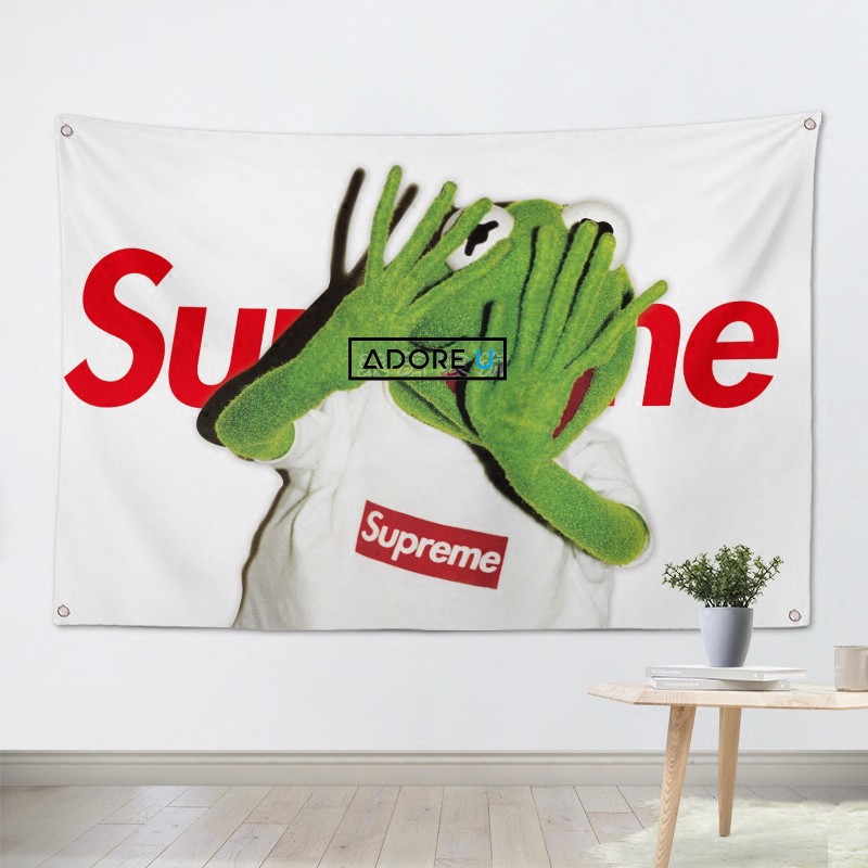 Tranh vải treo tường trang trí Supreme / Kaws / Bape / Offwhite