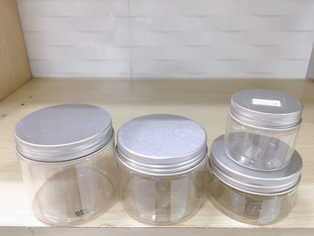 Hủ kem nhựa trong nắp trắng  đủ size 50g-100g-150g-200g
