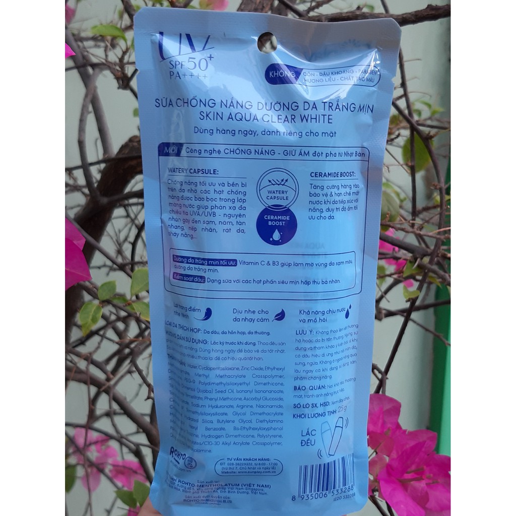 Sữa chống nắng dưỡng da ngừa mụn Sunplay Skin Aqua Acne Clear SPF 50+ PA++++ 25g