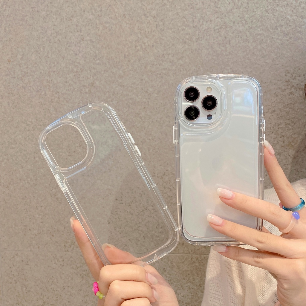 Ốp Điện Thoại TPU Mềm Trong Suốt Có Đệm Khí Chống Sốc Cho iPhone 11 12 13 Pro max