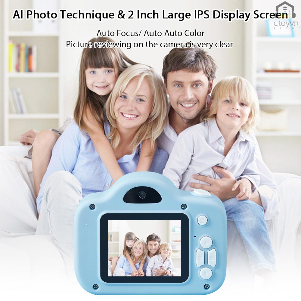 Máy quay phim kỹ thuật số mini độ phân giải cao 1080P với 13 Mega Pixels 2 Inch màn hình lớn IPS cho bé
 | BigBuy360 - bigbuy360.vn