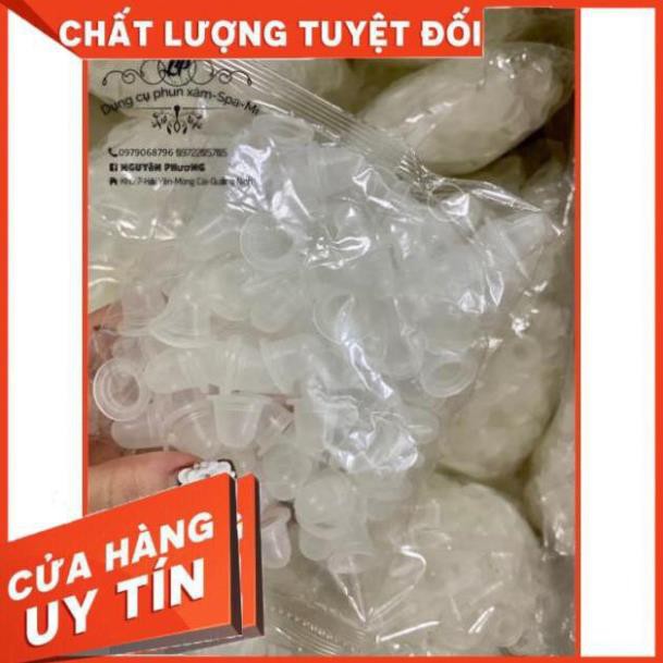 Chum silicon đựng mực phun xăm(1 gói/~100c)
