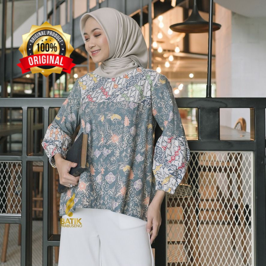 Áo sơ mi Cotton tay dài in họa tiết sang trọng thời trang công sở cho nữ