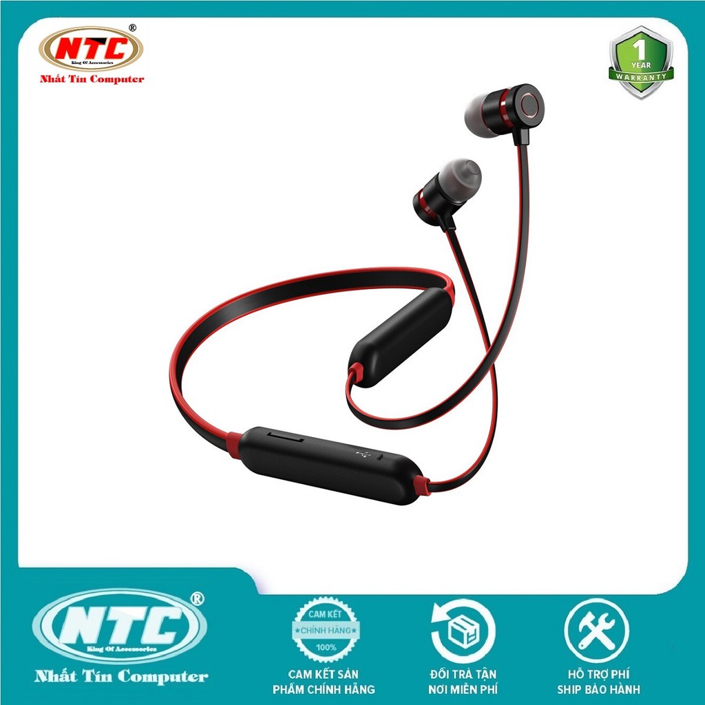 Tai nghe bluetooth  Remax RX-S100 Neck-band Sports V5.0, pin dùng 10H, có khe gắn thẻ nhớ - Hàng chính hãng